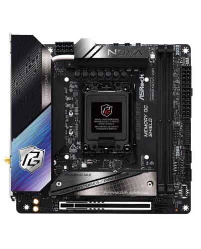 Asrock Z890I NOVA WIFI, Intel Z890, 1851, Mini ITX, 2 DDR5, HDMI, 2 TB4, Wi-Fi 7, 5G LAN, RGB, 3x M.2