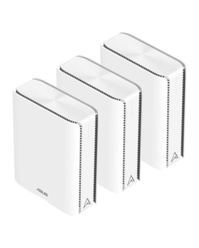 Asus (ZenWiFi BQ16) BE25000 Quad Band Wi-Fi 7 Mesh Routers, 3 Pack, Up to 8,000 sq.ft, 2x 10G Ports, USB, VPN, multi-SSID