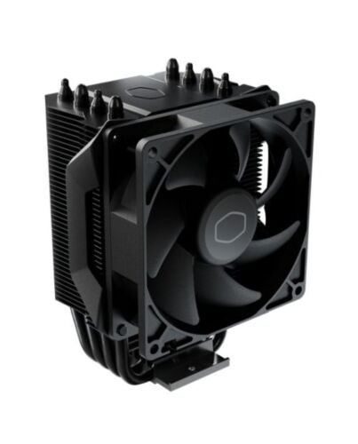 Cooler Master Hyper 411 Nano Heatsink & Fan, Intel & AMD Sockets, All Black, Direct Contact Tech, Aluminum Fins, 4 Heatpipes