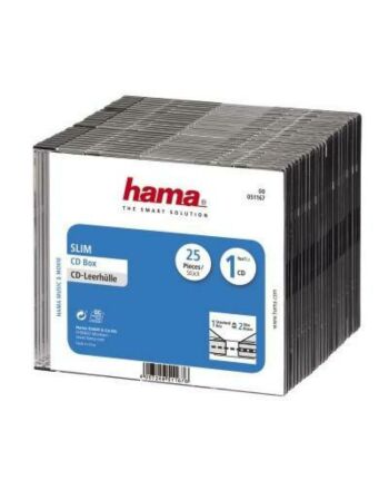 Hama Slim CD Jewel Case 25 Pc BLK