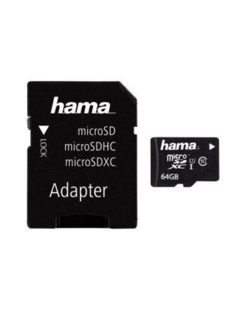 Hama MicroSDXC 64GB w/ Adapter BLK
