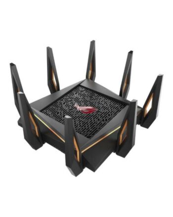 Asus (GT-AX11000) ROG Rapture AX11000 Wireless Tri-Band Gaming Wi-Fi 6 Router, 802.11ax, Quad Core CPU, AiMesh, RGB