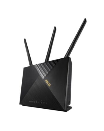 Asus (4G-AX56) Cat.6 300Mbps Dual Band AX1800 4G LTE Router, Wi-Fi 6, Captive Portal, AiProtection, 4 LAN, SIM Slot