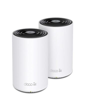 TP-LINK (DECO XE75) AXE5400 Wi-Fi 6E Tri-Band Mesh System, 2 Pack, AI-Driven Mesh, 3 x LAN on each Unit, Voice Control