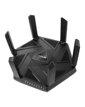 Asus (RT-AXE7800) AXE7800 Wi-Fi 6E Tri-Band Router, 6GHz Band, 2.5G WAN/LAN, USB, AiMesh, One-Tap Safe Browsing, Enhanced Security