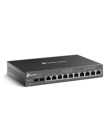 TP-LINK (ER7212PC) Omada 3-in-1 Gigabit VPN Router - Router + PoE Switch + Omada Controller, 12 Ports, Up to 4x WAN