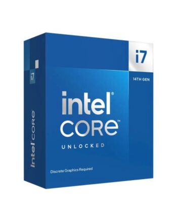 Intel Core i7-14700KF CPU, 1700, 3.4 GHz (5.6 Turbo), 20-Core, 125W (253W Turbo), 10nm, 33MB Cache, Unlocked, Raptor Lake Refresh, No Graphics, NO HEATSINK/FAN