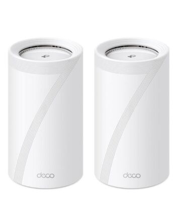 TP-LINK (DECO BE85) BE19000 Tri-Band Whole Home Mesh Wi-Fi 7 System, 2 Pack, 12-Stream, 2x 10G Ports, Multi-Link Operation, Voice Control