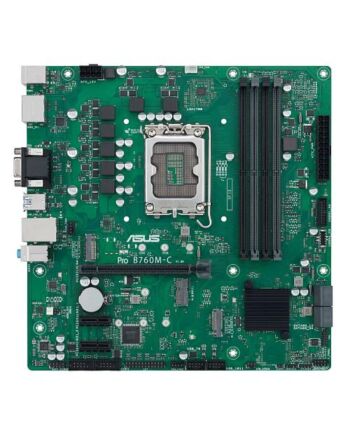 Asus PRO B760M-C-CSM - Corporate Stable Model, Intel B760, 1700, Micro ATX, 4 DDR5, VGA, HDMI, 2 DP, GB LAN, PCIe4, 2x M.2