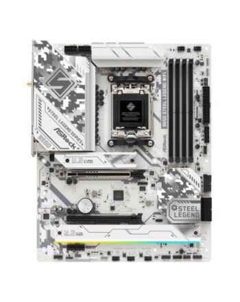 Asrock B650 STEEL LEGEND WIFI, AMD B650, AM5, ATX, 4 DDR5, HDMI, DP, Wi-Fi 6E, 2.5G LAN, PCIe5, RGB, 3x M.2