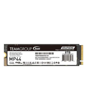 Team 8TB MP44 M.2 NVMe Gen4 SSD, M.2 2280, PCIe4, R/W 7200/6000 MB/s, Heat Dissipating Graphene Label