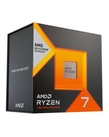 AMD Ryzen 7 7800X3D CPU, AM5, 4.2GHz (5.0 Turbo), 8-Core, 120W, 104MB Cache, 5nm, 7th Gen, Radeon Graphics, NO HEATSINK/FAN