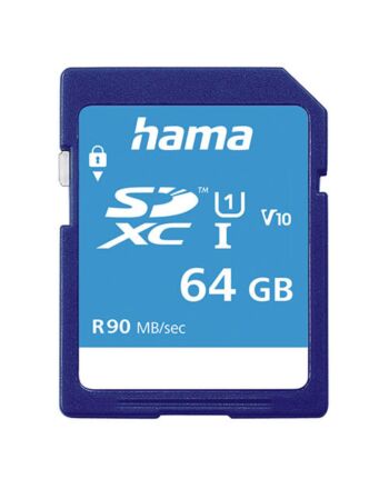 Hama 64GB SDXC Card, UHS-I Class 10, 90MB/s