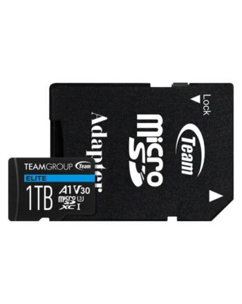 Team 1TB Elite A1 Micro SDXC Card with SD Adapter, UHS-I Class 3, U3, A1 App Performance, 100MB/s