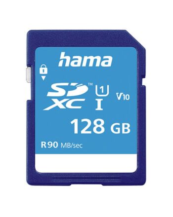 Hama 128GB SDXC Card, UHS-I Class 10, 90MB/s
