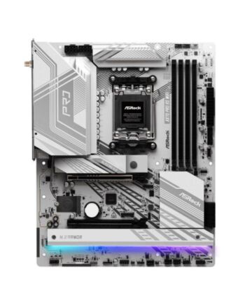 Asrock X870 PRO RS WIFI, AMD X870, AM5, ATX, 4 DDR5, HDMI, 2 USB4, Wi-Fi 7, 2.5G LAN, RGB, 3x M.2