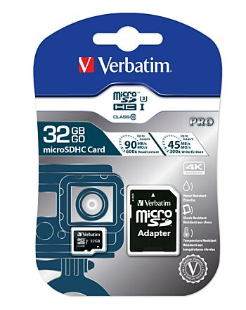Verbatim Pro microSDHC U3 32GB  SD Card