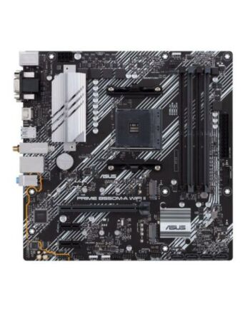 Asus PRIME B550M-A WIFI II, AMD B550, AM4, Micro ATX, 4 DDR4, VGA, DVI, HDMI, Wi-Fi, PCIe4, 2x M.2