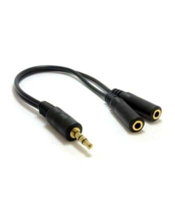 Jedel 3.5mm Jack Splitter Cable, 1x 3.5mm Stereo Plug - 2x 3.5mm Stereo Sockets