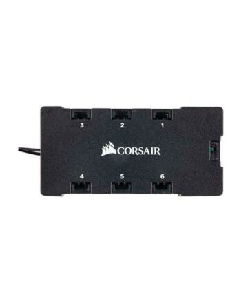 Corsair 6-port RGB LED Hub for Corsair RGB Fans, 6x 4-pin Connectors, Power via SATA