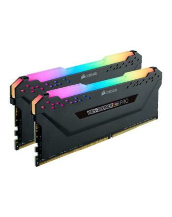Corsair Vengeance RGB Pro 16GB Kit (2 x 8GB), DDR4, 3200MHz (PC4-25600), CL16, XMP 2.0, Black