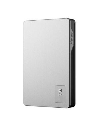 Netac K338 2TB Portable External Hard Drive, 2.5", USB 3.0, Aluminium, Silver/Grey