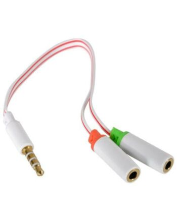 Sandberg 3.5mm Jack Splitter Cable, Mic Input & Audio Output into 1 x 3.5mm Jack, 5 Year Warranty
