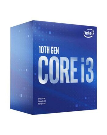 Intel Core I3-10100F CPU, 1200, 3.6 GHz (4.3 Turbo), Quad Core, 65W, 14nm, 6MB Cache, Comet Lake, No Graphics