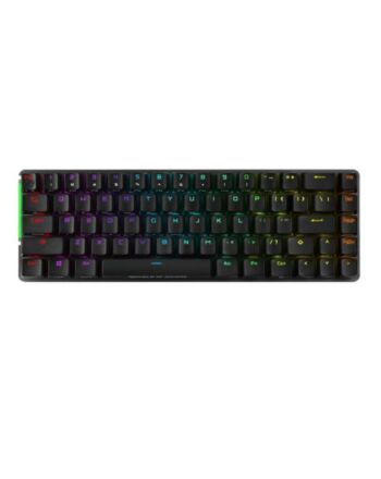 Asus ROG FALCHION NX RED Compact 65% Mechanical RGB Gaming Keyboard, Wireless/USB, ROG NX Red Switches, Per-key RGB Lighting, Touch Panel, 450-hour Battery Life
