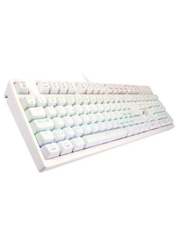 Xtrfy K2-RGB Mechanical Gaming Keyboard, Kailh Red Switches, RGB Lighting, Unlimited Anti Ghosting Keys, White