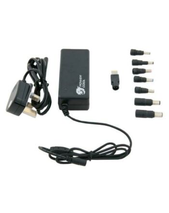 Powercool Universal 90W Laptop PSU, 18-20V, 8 Adapters, Auto Select