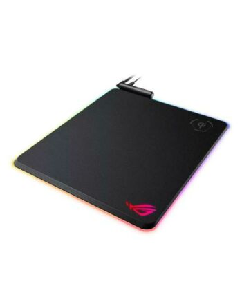 Asus ROG Balteus RGB Gaming Mouse Pad with Qi Wireless Charging, Customisable Lighting, Non-slip, USB Passthrough, 370 x 320 x 7.9 mm
