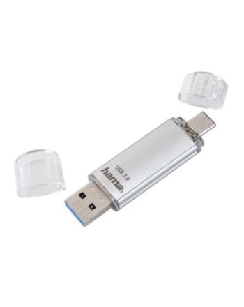 Hama C-Laeta 32GB USB-A/USB-C Memory Pen, Metal Casing, OTG, 40 MB/s