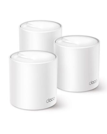 TP-LINK (DECO X50) AX3000 Dual Band Wireless Whole Home Mesh Wi-Fi 6 System, 3 Pack, 3x LAN, OFDMA & MU-MIMO, TP-Link HomeShield