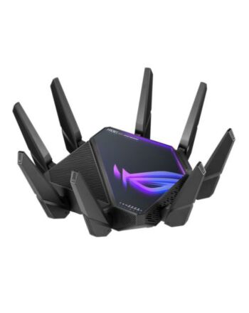 ASUS (GT-AXE16000) ROG Rapture AXE16000 Wi-Fi 6E Quad-Band Gaming Router, 6GHz Band, Dual 10G LAN, 2.5G WAN, AiMesh, VPN Fusion, RGB