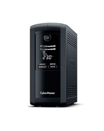 CyberPower Value Pro 1000VA Line Interactive Tower UPS, 550W, LCD Display, 6x IEC, AVR Energy Saving, 1Gbps Ethernet