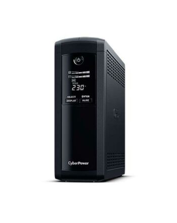 CyberPower Value Pro 1200VA Line Interactive Tower UPS, 720W, LCD Display, 8x IEC, AVR Energy Saving, 1Gbps Ethernet