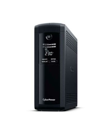 CyberPower Value Pro 1600VA Line Interactive Tower UPS, 960W, LCD Display, 8x IEC, AVR Energy Saving, 1Gbps Ethernet