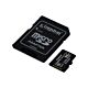 Kingston 64GB Canvas Select Plus MicroSDXC Card with SD Adapter, UHS-I Class 10,U1, A1 App Performance, 100MB/s