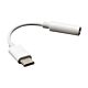 Akasa USB Type-C Male to 3.5mm Jack Female Adapter, 10cm, White