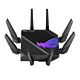 ASUS (GT-AXE16000) ROG Rapture AXE16000 Wi-Fi 6E Quad-Band Gaming Router, 6GHz Band, Dual 10G LAN, 2.5G WAN, AiMesh, VPN Fusion, RGB