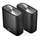 Asus (ZenWiFi XT9) AX7800 Tri-Band Wi-Fi 6 Mesh System, 2 Pack, 160MHz Bandwidth, 2.5G WAN, USB, Parental Controls, Black
