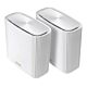 Asus (ZenWiFi XT9) AX7800 Tri-Band Wi-Fi 6 Mesh System, 2 Pack, 160MHz Bandwidth, 2.5G WAN, USB, Parental Controls, White