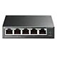 TP-LINK (TL-SG105MPE) 5-Port Gigabit Easy Smart Switch with 4-Port PoE+, Steel Case