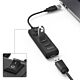 Hama External 4-Port USB 2.0 Hub, USB Powered, On/Off Switch, Black