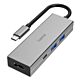 Hama 4-Port USB-C 3.2 Gen1 Hub w/ HDMI - 2x USB-A, 1x USB-C, 1x HDMI, Aluminium