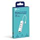 TP-LINK (UE330C) 3-Port USB-C Hub & Gigabit Ethernet Adapter, 3x USB-A 3.0, 1x GB LAN, White 