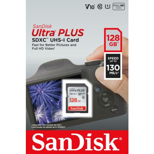 SanDisk Ultra PLUS SDXC Card 128GB