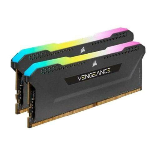 Corsair Vengeance RGB Pro SL 16GB Kit (2 x 8GB), DDR4, 3200MHz (PC4-25600), CL16, XMP 2.0, Black
