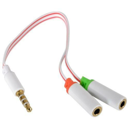Sandberg 3.5mm Jack Splitter Cable, Mic Input & Audio Output into 1 x 3.5mm Jack, 5 Year Warranty
